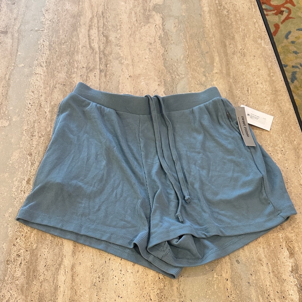 Sweet Romeo women Ribbed Shorts lounge sleep‎ shorts small NWT